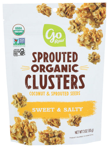 GO RAW ORGANIC COCONUT SWEET N SALTY CLUSTERS