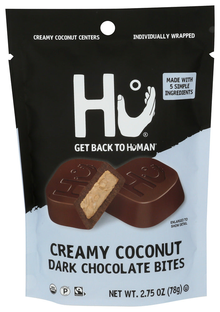 HU CREAMY COCONUT DARK CHOCOLATE BITES 2.75OZ