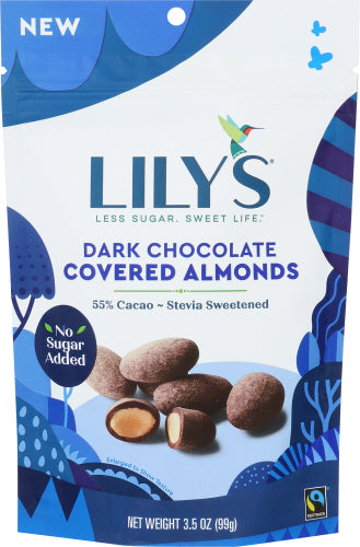 LILYS DARK CHOC COVERED ALMONDS 3.5OZ