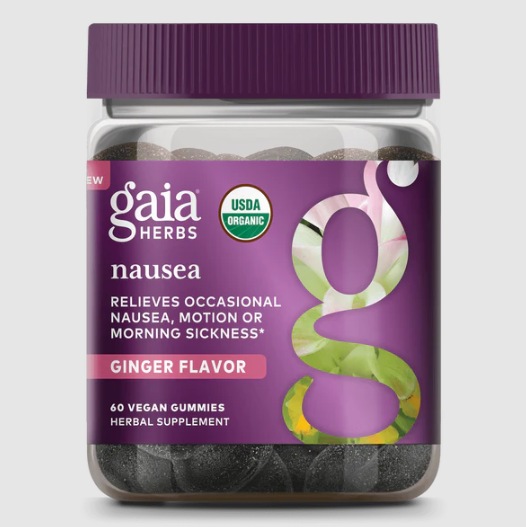 GAIA NAUSEA GINGER GUMMIES 60 CT