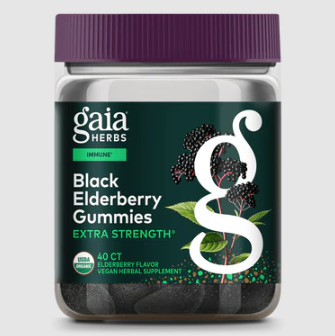 BLACK ELDERBERRY GUMMIES EXTRA STRENGTH 40 COUNT