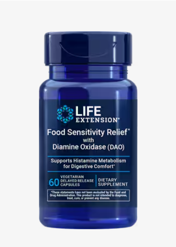 LIFE EXTENSION FOOD SENSITIVITY RELIEF WITH DAO 60 CAPUSLES