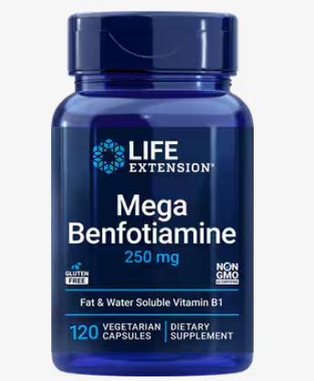 LIFE EXTENSION MEGA BENFOTIAMINE 250 MG 120 CAPSULES