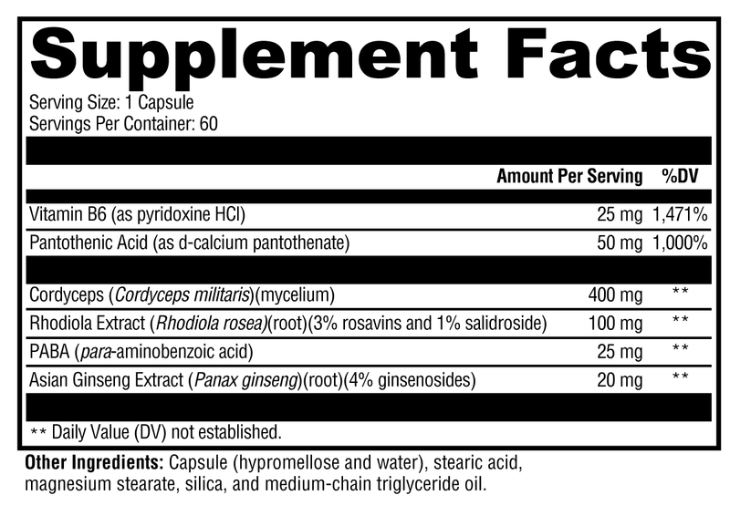 ADRENAL ESSENCE 60 CAPSULES