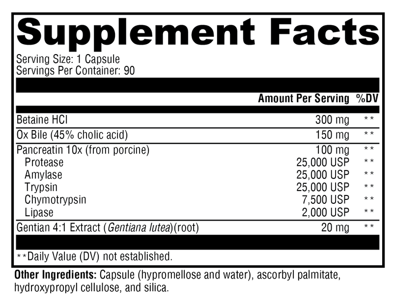 XYMOZYME HCL 90 CAPSULES