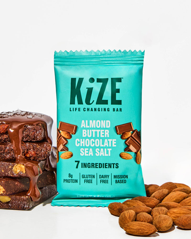 KiZE Life Changing Bar | Almond Butter Chocolate Sea Salt