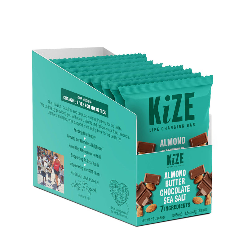 KiZE Life Changing Bar | Almond Butter Chocolate Sea Salt