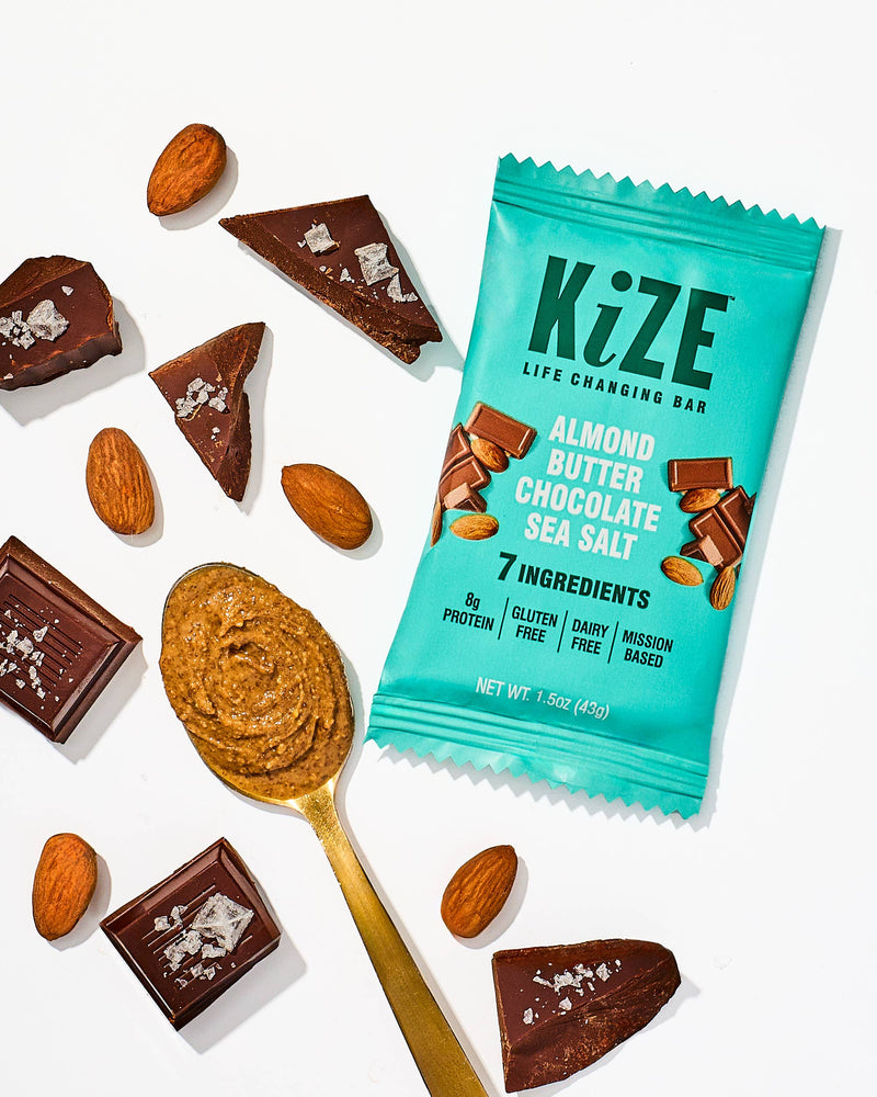 KiZE Life Changing Bar | Almond Butter Chocolate Sea Salt