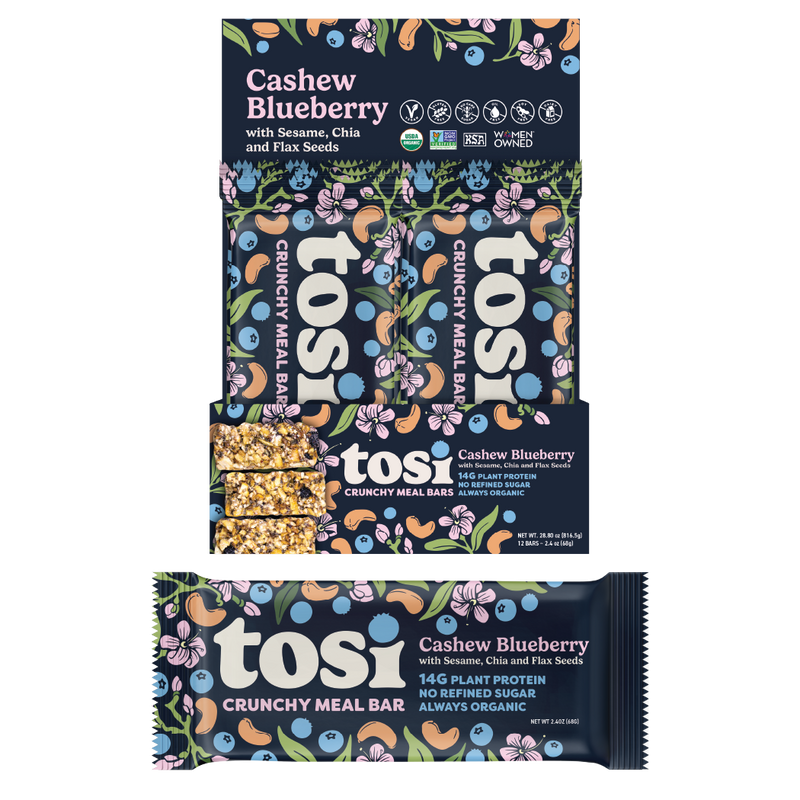 TOSI Meal Bar - 2.4oz Cashew Blueberry