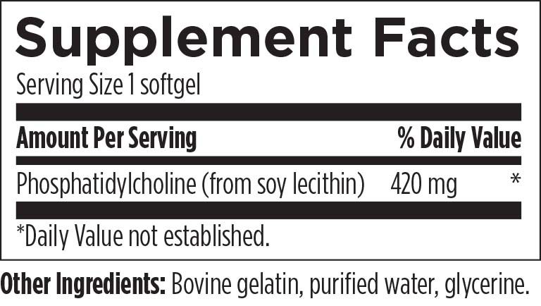 PHOSPHATIDYLCHOLINE SOFTGELS