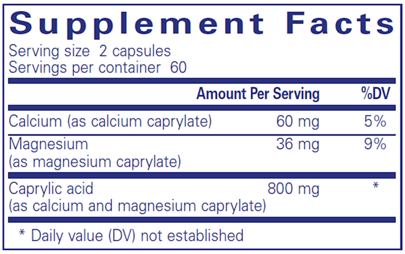 PURE ENCAPSULATIONS CAPRYLIC ACID