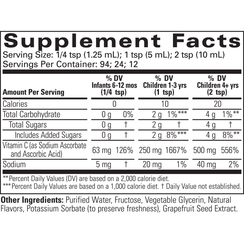 CHILDLIFE VITAMIN C LIQUID 4oz