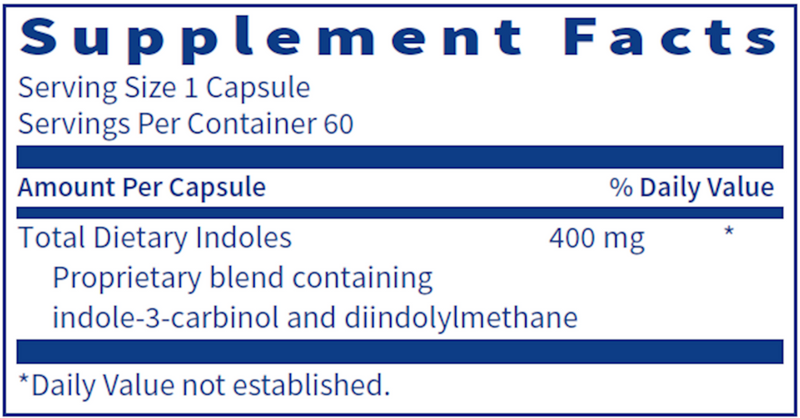 KLAIRE LABS INDOLE FORTE 60 CAPSULES