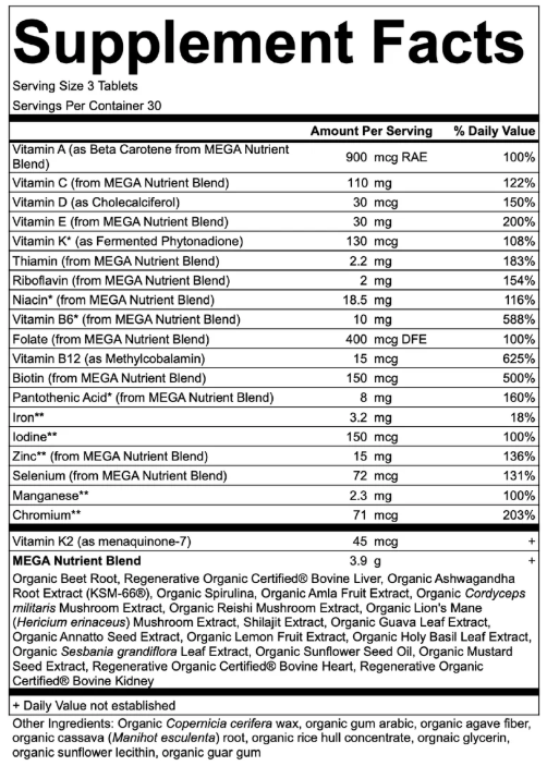 KHS MEGA MULTI FOR MEN 90 CAPSULES
