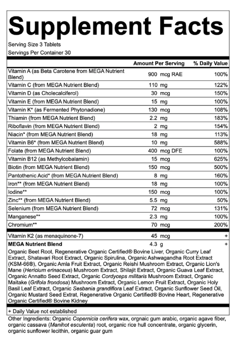 KHS MEGA MULTI FOR WOMEN 90 CAPSULES
