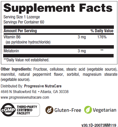 MELATONIN 3MG 60 LOZENGES
