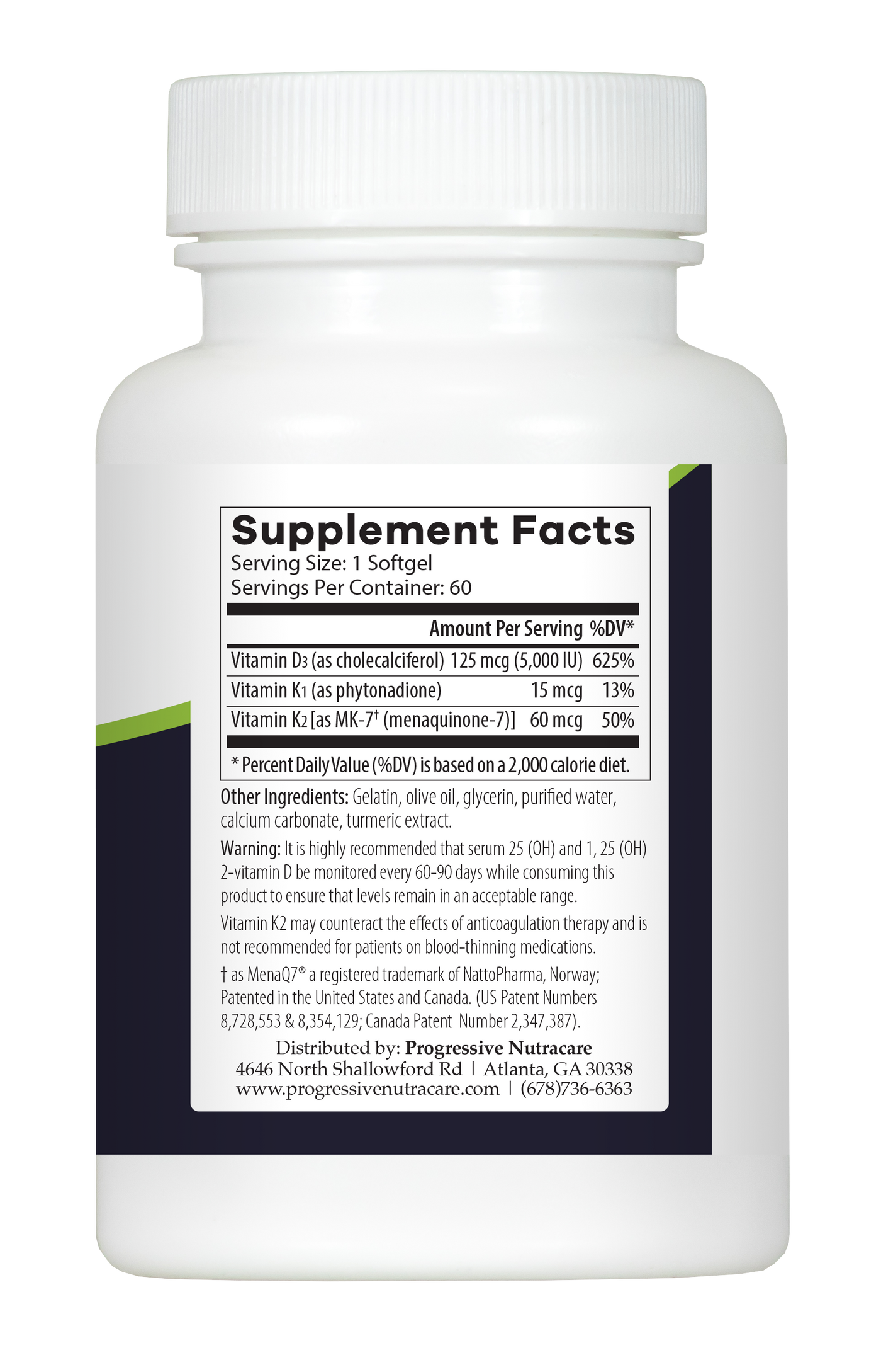 K2-D3 60 SOFTGELS – Progressive Nutracare