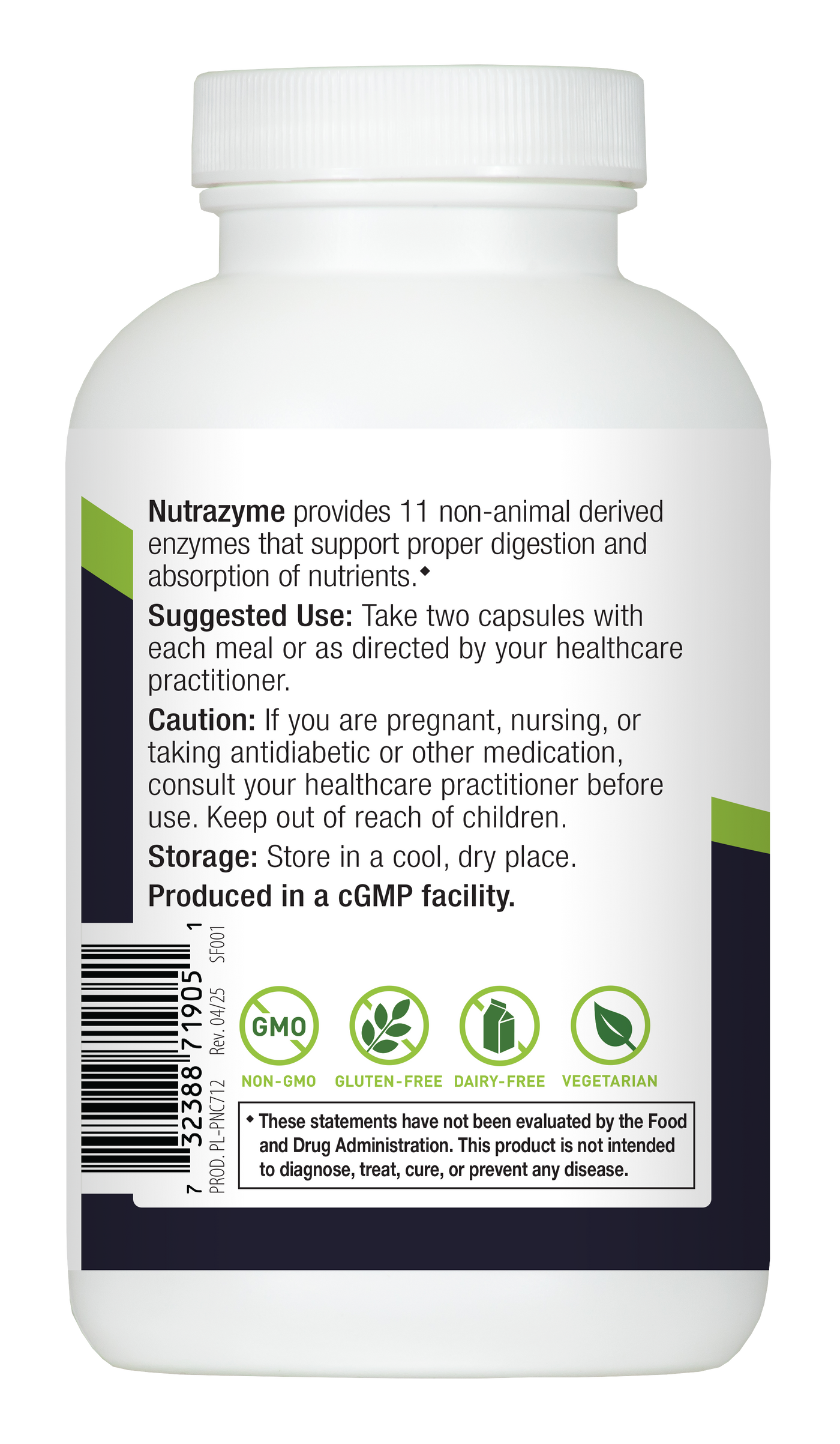 NUTRAZYME 180 CAPSULES – Progressive Nutracare