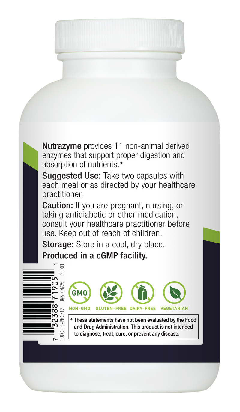 NUTRAZYME 180 CAPSULES