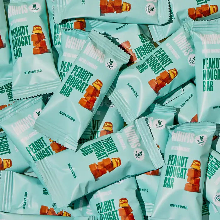 WHIMS Oat Milk Chocolate Peanut Nougat Bar - Pouch