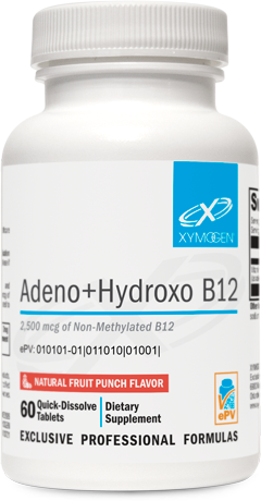 ADRENO+HYDROXO B12 NAURAL FRUIT PUCNH FLAVOR 60 TABLETS