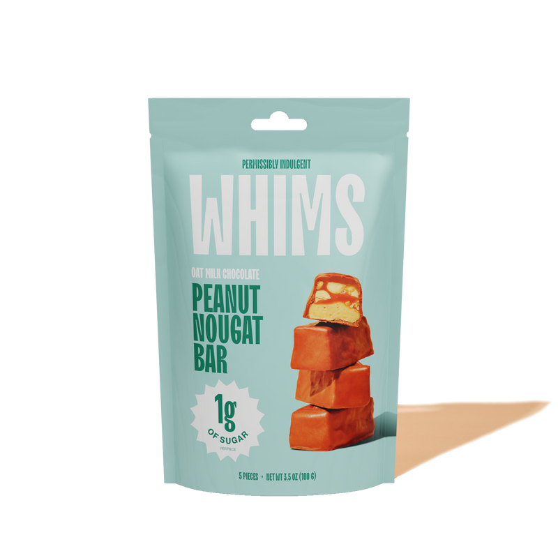 WHIMS Oat Milk Chocolate Peanut Nougat Bar - Pouch