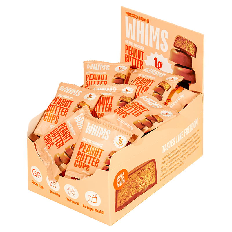 WHIMS Oat Milk Chocolate Peanut Butter Cups - Grab & Go Box