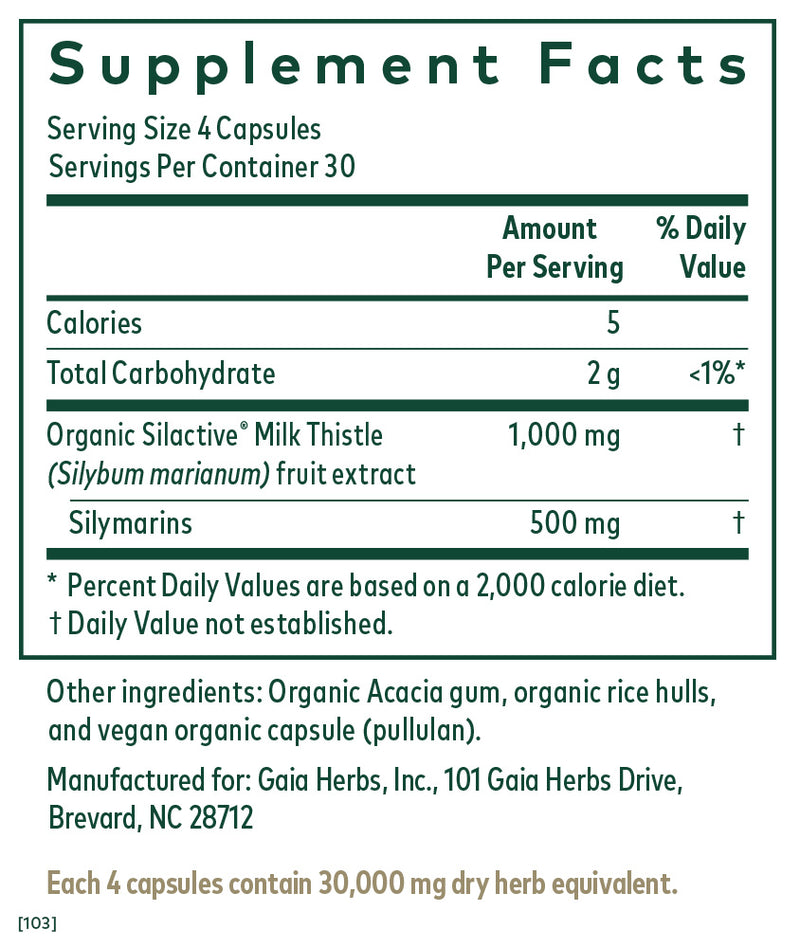 MILK THISTLE 1000 120 CAPSULES