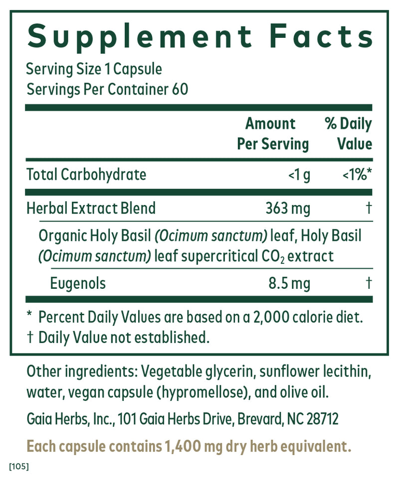 Holy Basil 60 Caps